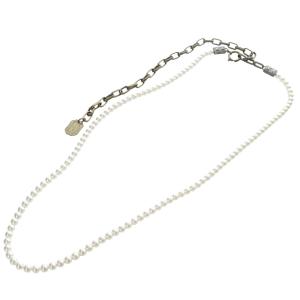 LANVIN フェイクパール チェーンネックレス 白 ホワイト /SR2 SH