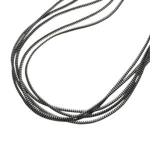 5連ZIPチェーンネックレス シルバー色 /YO8 SH