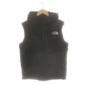NV1DK51K DOWN VEST LOGO EMBROIDERY ダウンベスト フード M/95 ブラック