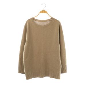 stylish プルオーバー ニット セーター 長袖 カシミヤ モカ色 /SY OS