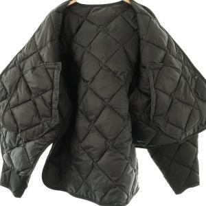 ENFOLD SOLOTEX ツイルキルティングJACKET 2WAY 38 ブラック