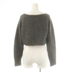 COS クロップド カーディガン ニット クルーネック S グレー /AT OS