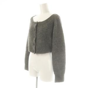 COS クロップド カーディガン ニット クルーネック S グレー /AT OS