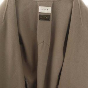 FRAY I.D ワイドショールカラーリバーコート ロング 1 グレージュ /HK OS