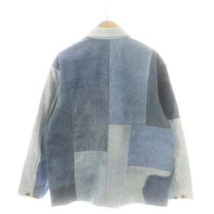 JOHNBULL rebear by Johnbull 24AW パッチワークカバーオールジャケット デニム M ブルー