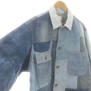 JOHNBULL rebear by Johnbull 24AW パッチワークカバーオールジャケット デニム M ブルー