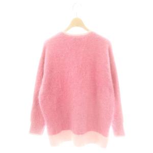 UNITED ARROWS 24AW フォックスカシミヤ クルーネックニット セーター 長袖 F ピンク 1513-104-4776