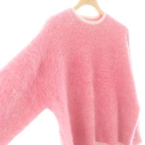 UNITED ARROWS 24AW フォックスカシミヤ クルーネックニット セーター 長袖 F ピンク 1513-104-4776