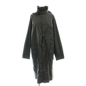 パッカブル ナイロン コート ロング M ブラック /HK OS