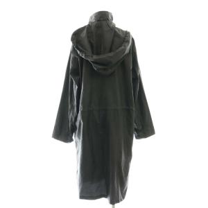 plantation パッカブル ナイロン コート ロング M ブラック /HK OS