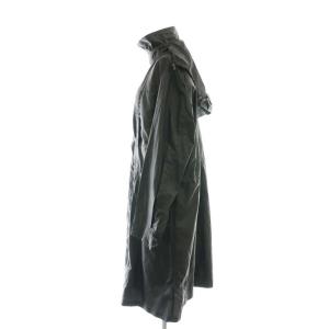 plantation パッカブル ナイロン コート ロング M ブラック /HK OS