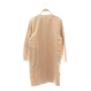 TOMORROWLAND collection スパークツイル コクーンコート ノーカラー スプリング ミドル丈 34 ピンク /AT OS