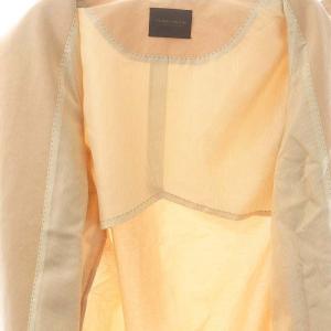 TOMORROWLAND collection スパークツイル コクーンコート ノーカラー スプリング ミドル丈 34 ピンク /AT OS