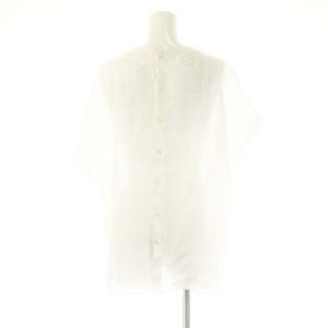 BALLSEY ラミーエンブロイダリーレース フレンチスリーブブラウス 36 ホワイト /DF OS