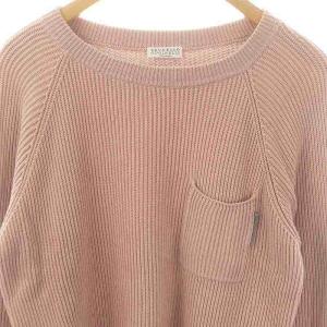 BRUNELLO CUCINELLI プルオーバー ニット セーター 長袖 S ピンク /DO OS