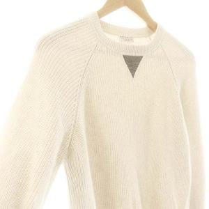 BRUNELLO CUCINELLI ラグランスリーブニット セーター S オフホワイト