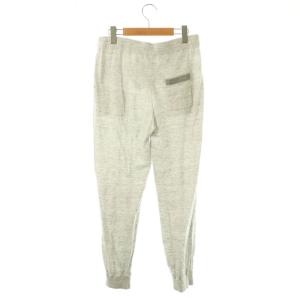 BRUNELLO CUCINELLI リネン混 ジョガーパンツ テーパード S 杢グレー /ES OS