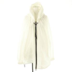 ナイロンフーディーブルゾン ジャンパー パーカー 36 ホワイト /ES OS