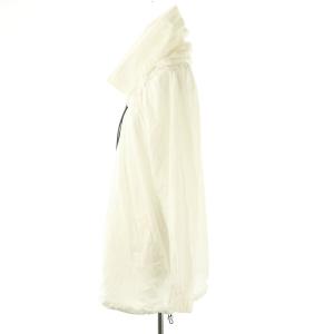 CINOH ナイロンフーディーブルゾン ジャンパー パーカー 36 ホワイト /ES OS