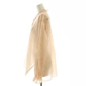 Drawer フリルカラー 長袖シャツ ブラウス 36 ライトピンク /MI OS