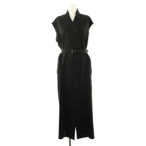 ロングジレ ベスト ベルト付き 2 ブラック /DF OS