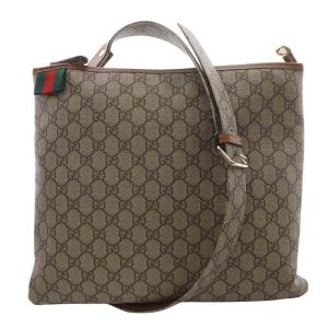 GGスプリーム シェリーライン ショルダーバッグ ブラウン 246412