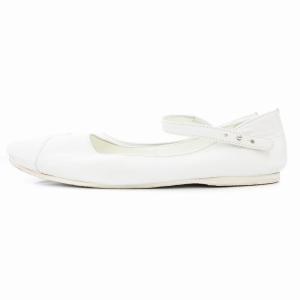 Tao メリージェーン シューズ フラット ストラップ レザー 24.5cm 白 ホワイト /HO AA