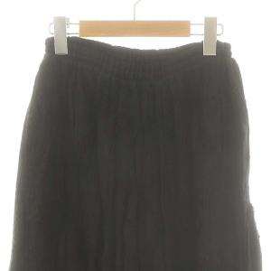 gomme 刺繍 ワイドパンツ イージー クロップド丈 M 黒 ブラック /AT OS