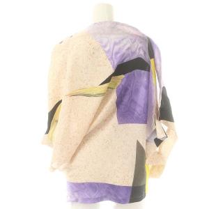 ISSEY MIYAKE 23SS IM31FJ584 ブラウス アシンメトリー 2 パープル マルチカラー