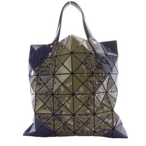 BAOBAO ISSEY MIYAKE トートバッグ ネイビー グレー BB81-AG643