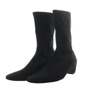 ブーツ ショート インヒール スエード 39 ブラック /YO13