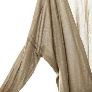 MUSE de Deuxieme Classe 23SS shake code ショートカーディガン ニット グレージュ /DF OS