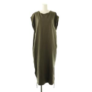 L'Appartement N/S SIDE ZIP One piece ワンピース カーキ /MI OS