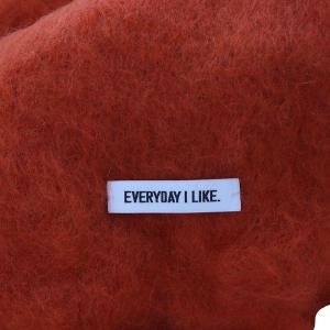 EVERYDAY I LIKE 23AW Mohair Mix Big Stole ストール マフラー モヘア フリンジ レッド /YO17