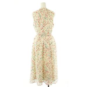 kate spade new york 花柄 ノースリーブ ワンピース ベルト付き 0 白 マルチカラー /CX OS