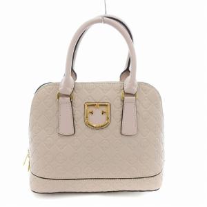 ファンタスティカ S ドーム ハンドバッグ ショルダー 2way 本革 レザー ベージュ /UO