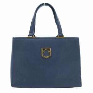 ベルヴェデーレ 2way ハンドバッグ ショルダー レザー ライトブルー /JS