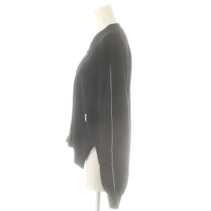 nagonstans スクエア スリーブ C/D カーディガン ニット 長袖 M ネイビー /HK OS