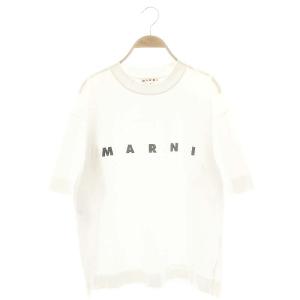 ロゴ オーバーサイズTシャツ カットソー 半袖 36 ホワイト THJET49EPB /DF OS