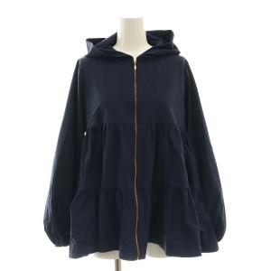 撥水ストレッチパーカー ジャケット マウンテンパーカー 34 ネイビー YR25-24042SP /SS