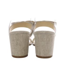 FOXEY プチマドモアゼル リネンツイード サンダル 36 グレー