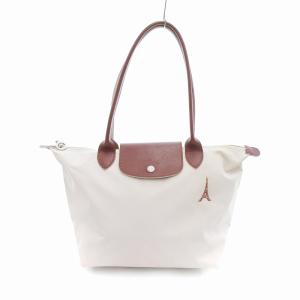 ルプリアージュ 折りたたみトートバッグ エッフェル塔刺繍 アイボリー系 /UO SH