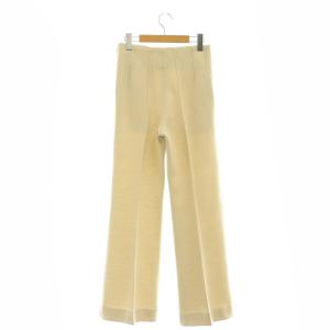 FUMIKA_UCHIDA FU-G-PT003 フレアニットパンツ ピンタック 34 ベージュ /ES OS SH