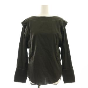 FU-F-TP004C バックボタン ダブルカフス シャツ 長袖 34 チャコール /ES OS SH