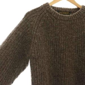 PHIGVEL MAKERS & Co. フィッシャーマン セーター ニット セーター 長袖 畦編み 3 ダークブラウン /ES OS SH