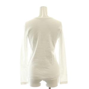 three dots ジェシカ 長袖 Uネックカットソー S 白 ホワイト AG2S316Y /AT OS SH