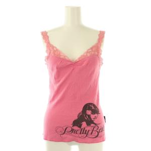 ヒスガール キャミソール プリント F ピンク /CX OS