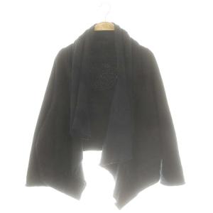 ヨウジヤマモト スウェットジャケット カットオフ 総柄 2 ブラック YC-T09-962 /DF OS