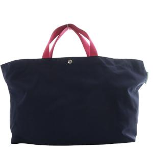 1837C コーデュラトラベルバッグL 舟型 トートバッグ ネイビー×フューシャ