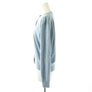 PLST 24AW エクストラファインメリノウールブレンド アンサンブル カーディガン ニット カットソー L サックスブルー